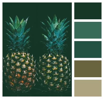 Pineapples Fruits Tropical Fruits Image